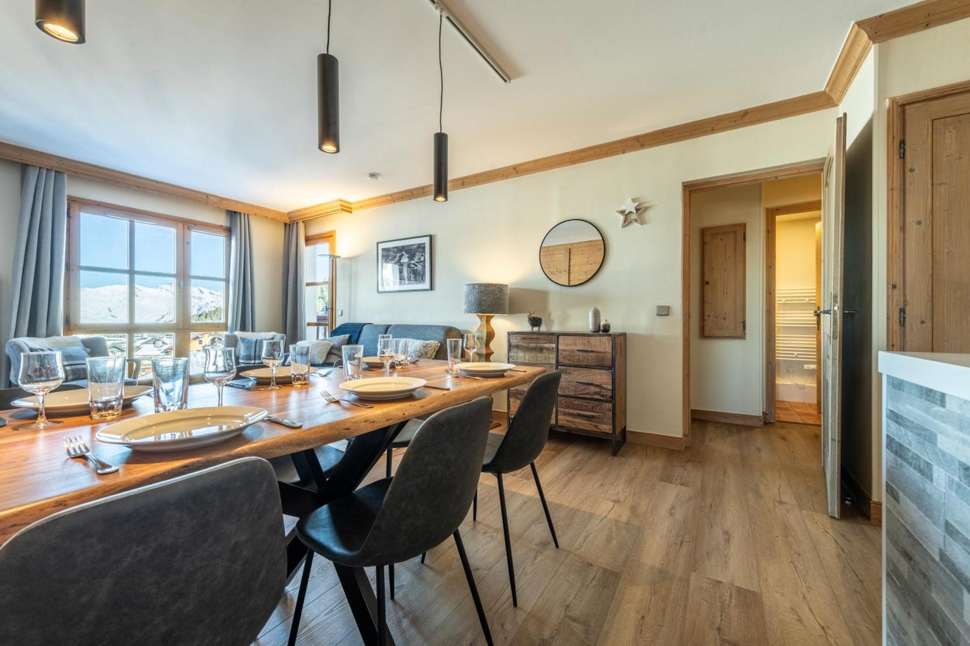 Appt Renove, 6 Personnes Arc 1950 Vue Exceptionnelle Montblanc, Sauna, Hammam, Piscine Int Et Ext Les Arcs  Экстерьер фото