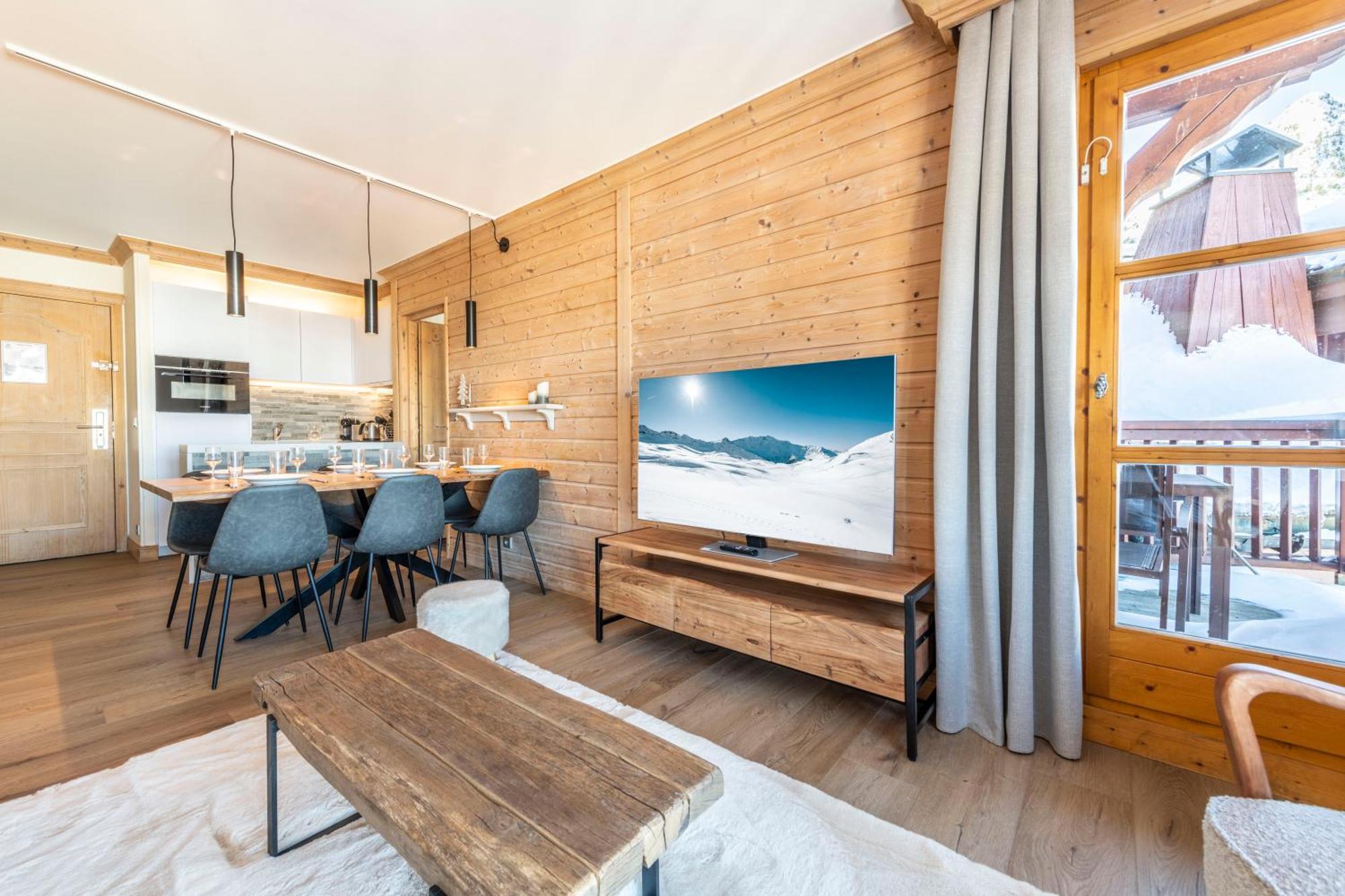Appt Renove, 6 Personnes Arc 1950 Vue Exceptionnelle Montblanc, Sauna, Hammam, Piscine Int Et Ext Les Arcs  Экстерьер фото