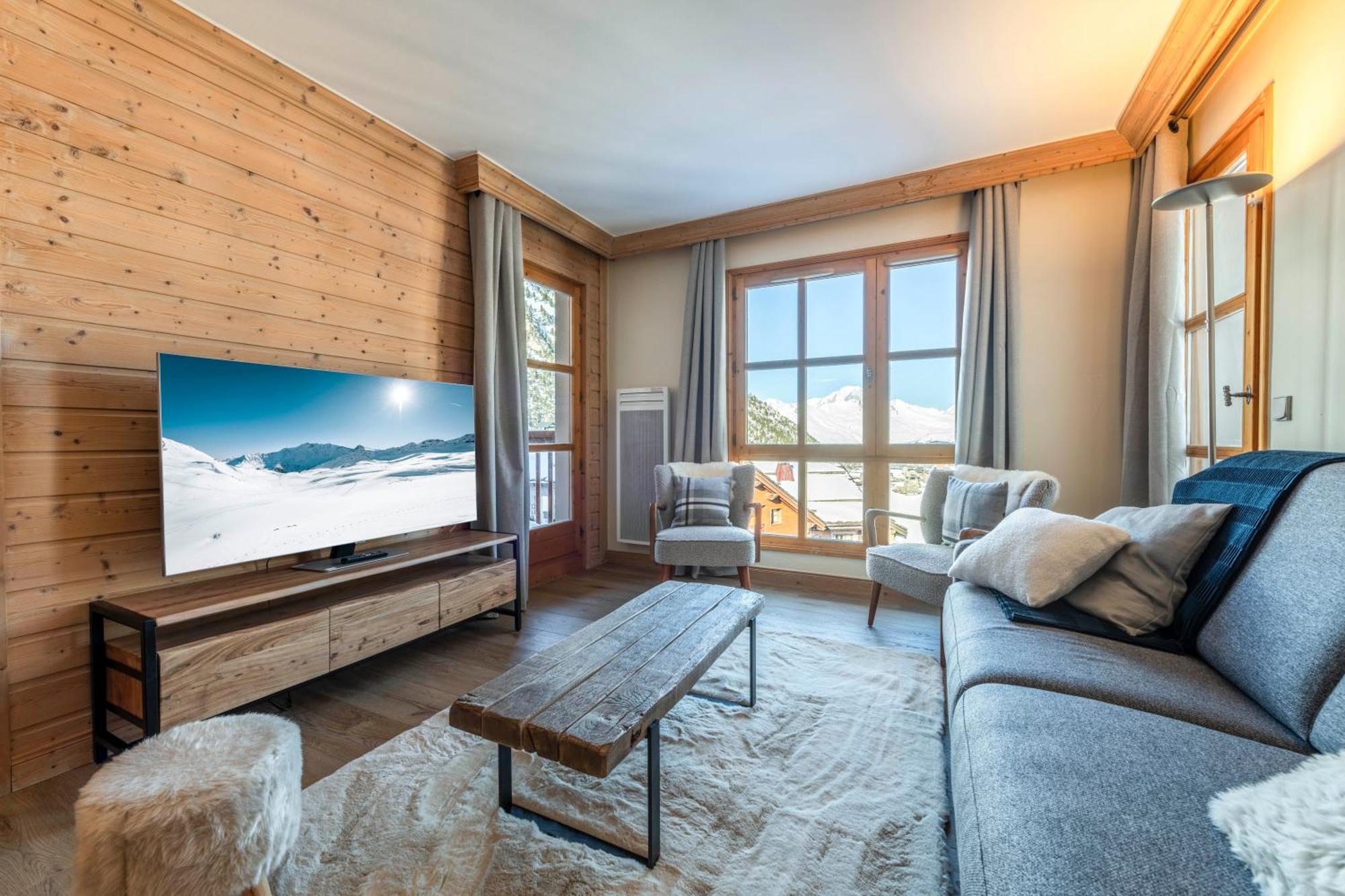 Appt Renove, 6 Personnes Arc 1950 Vue Exceptionnelle Montblanc, Sauna, Hammam, Piscine Int Et Ext Les Arcs  Экстерьер фото